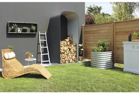 Prístrešok na drevo Vitavia Ardor 858 vysoký 99 x 86 x 223 cm plechový sivý