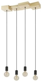 Eglo 43799 - Luster na lanku HALKIN 4xE27/40W/230V