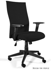 UNIQUE Kancelárska stolička BLACK ON BLACK PLUS