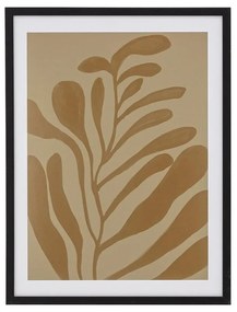 Bloomingville Obraz v ráme Vigy hnedý / čierny 42x32 cm