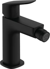 Hansgrohe Logis, páková bidetová batéria 110 Fine s odtokovou súpravou s tiahlom, čierna matná, HAN-71201670