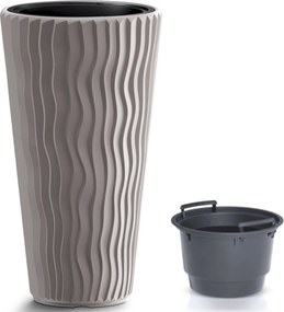Plastový kvetináč DPSP350 34,9 cm - mocca