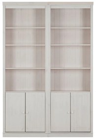 Biela knižnica z borovicového dreva 148x223 cm Anita – Støraa