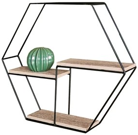 Autronic BONTEC Polička, kov, hnedá, P-064 OAK Farba: Prírodné