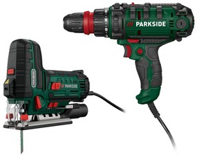 Parkside®  Priamočiara kyvadlová píla Pstk 800 D3 + 2-stupňová elektrická vŕtačka PNS 300 B3  (800011447)