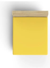 Žltá napínacia bavlnená plachta 140x200 cm – Mijolnir