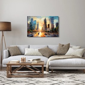 Obraz - Maľba mesta (90x60 cm)