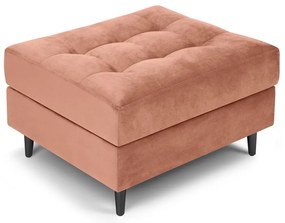 Ružová zamatová podnožka Milo Casa Santo