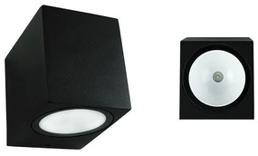 McLED Vonkajšie LED nástenné osvetlenie REVOS S, 3W, 4000K, IP65, čierne