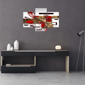 Obraz abstrakcie (90x60 cm)