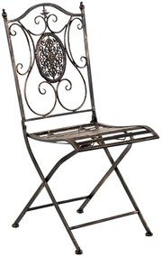 Kovová skladacia stolička Sibell - Bronzová