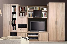 Obývacia stena Delhi, dub sonoma/wenge