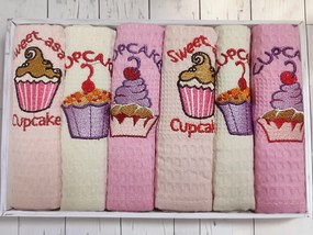 Utierky v darčekovom balení CUPCAKE set 6ks