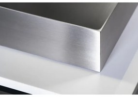 Sapho - Umývadlo na dosku AURUM 55x42 cm, brúsená nerezová oceľ