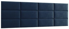 Čalúnený panel na stenu Quito 30x60 cm - tmavomodrá