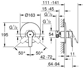GROHE 32590002 - Sprchová batéria START lesklý chróm