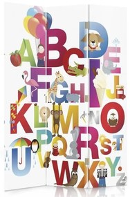 Gario Paraván Farebná abeceda Rozmery: 110 x 170 cm, Prevedenie: Klasický paraván