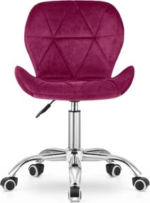 AKCIA Vínové kancelárske kreslo AVOLA VELVET II. akosť