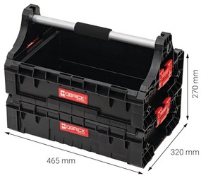 Prenosný box na náradie Qbrick System PRO s hliníkovou rukoväťou