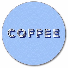 Podložka pod pohár Coffee modrá