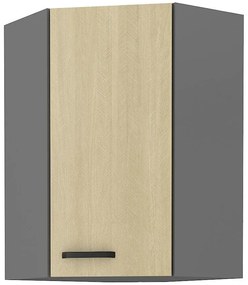 Skrinka do kuchyne SCANDI HERRINGBONE/ANTRACIT 60X60 GN-90 1F (45°)