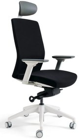 Kancelárska stolička J2 WHITE čierna