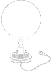 Eglo 98106 - LED RGBW Vonkajšia lampa MONTEROLO-C 1xLED/9W/230V IP65 ø390