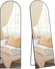 Volně stojící zrcadlo Bleer 165 cm černé