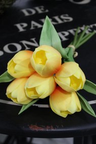 Žltá umelá kytička tulipánov 29cm