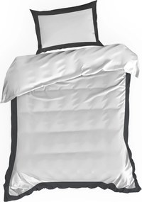 SATÉNOVÉ OBLIEČKY LAURA 200X220 CM, 2 KS 70X80 CM BIELE
