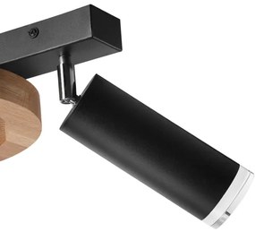 Bodové svietidlo OTIS 1xG9/5W/230V + 2xE27/15W/230V dub