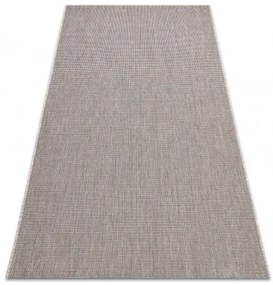 Koberec Sizal Floorlux 20580 jednofarebný - strieborný / čierny