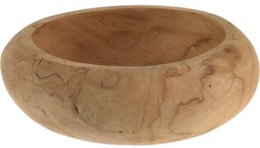 Dekoračná miska z teakového dreva, 20 x 5 cm