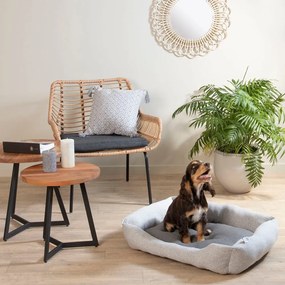 Svetlosivý pelech pre psa 60x48 cm Graphene – Love Story