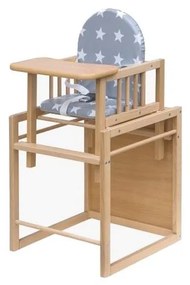 COSING - Detská jedálenská stolička 2v1 Viktoria buk/sivá