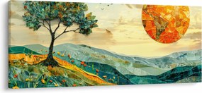 Obraz - Ilustrácia krajiny (120x50 cm)