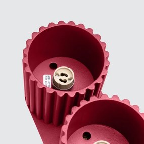 Sollux  SL.1820 - Bodové svietidlo AURA 2xGU10/10W/230V červené