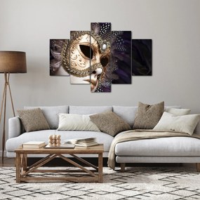 Obraz sochy so škraboškou (150x105 cm)