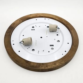 Brilagi - LED stropné svietidlo BELLADONNA 2xE27/15W/230V pr. 40 cm biela/dub or