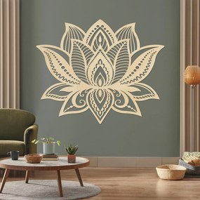 SENTOP | Drevený obraz lotosový kvet – elegantná mandala svetla | SENTOP PR0466