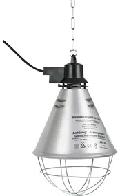 Infračervená lampa tepelný žiarič pre zvieratá s hliníkovým tienidlom ø 21 cm