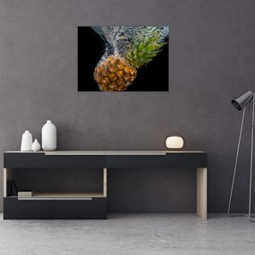 Obraz ananásu vo vode (70x50 cm)