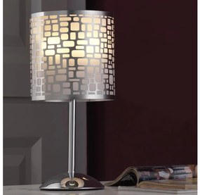 ONLI - Stolná lampa BRUCE 1xE27/15W/230V 40 cm matný chróm