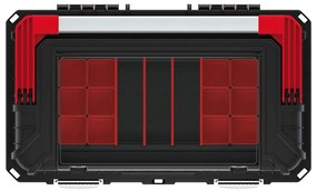 Kistenberg Kufor na náradie s kov. držadlom a zámky HEAVY čierny 585x360x337