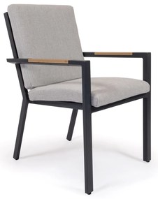 Záhradná jedálenská stolička FELINI tmavosivá