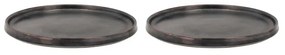 Čierne dezertné taniere v súprave 2 ks ø 20.8 cm Fjord - Villa Collection