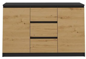 Komoda 2D3S Antracit/Artisan