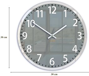 Nástěnné hodiny Louis 30 cm šedé