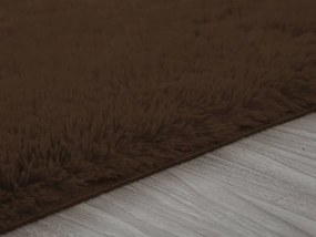 TZ Tmavohnedý obdĺžnikový shaggy koberec Lana Rozmer: 180x260