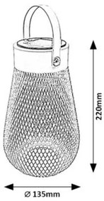 Rabalux TAPOLCA LED vonkajšia dekoratívna lampa 77176